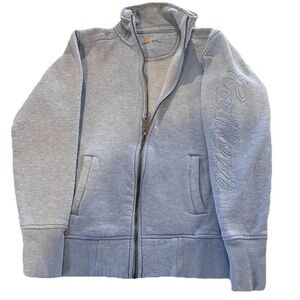 Carhartt Women’s Relaxed Fit Midweight FullZip Sweatshirt Light Blue Size S 4-6